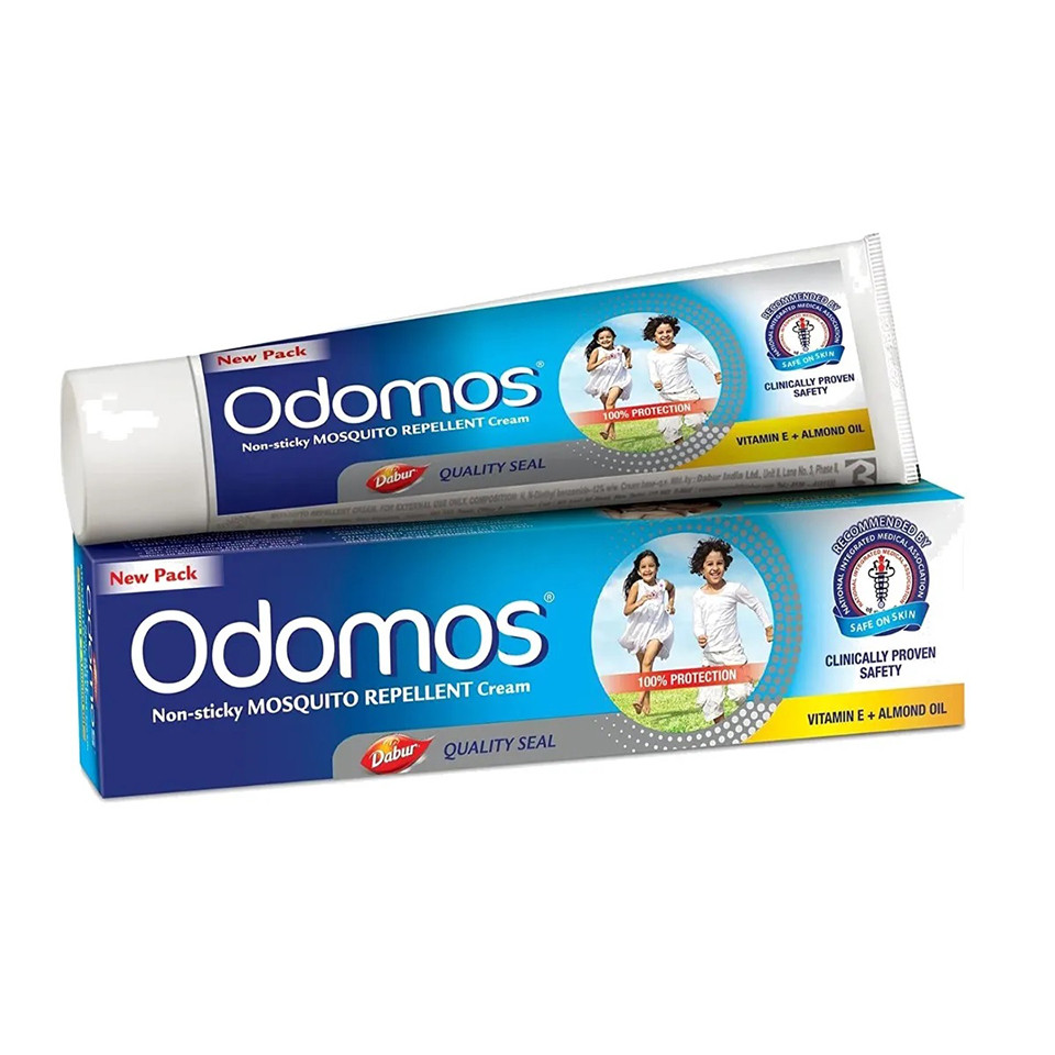 Odomos Blue 100gm Naturals Mosquito Repellent Non-Stick