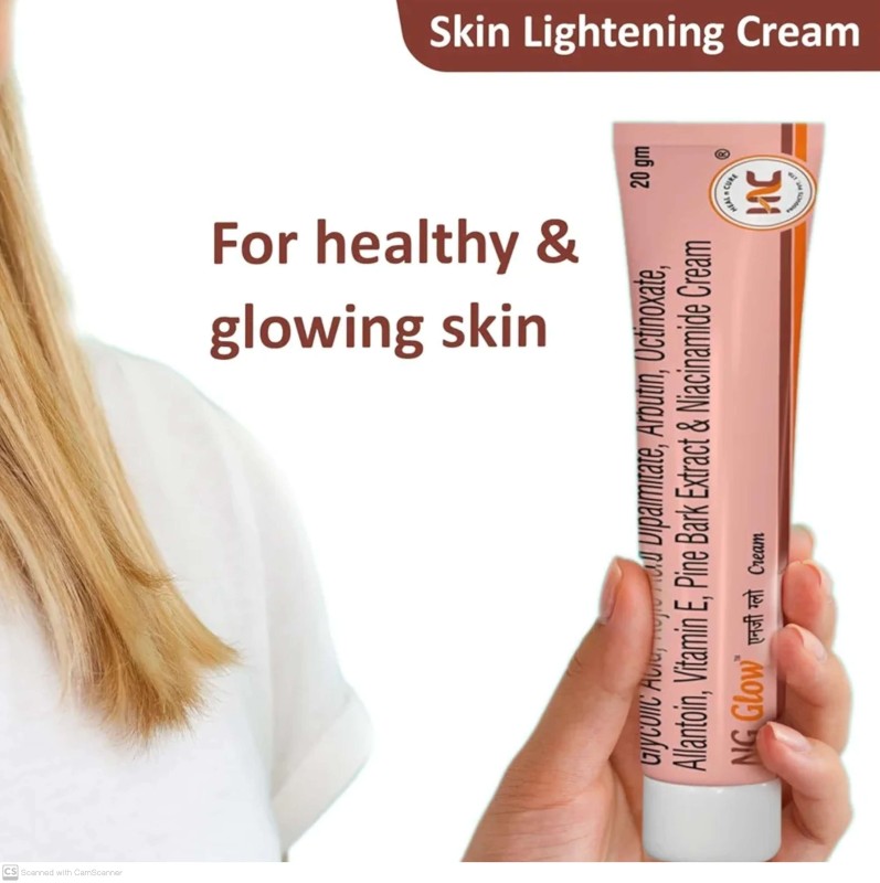 NG Glow Cream - Enriched With Kojic Acid &Glycolic Acid | Anti-melasma & Anti Pigmentation Cream. Helps To Remove Acne Scar, Dark/Age Spots, Blemishes and Uneven Skin Tone