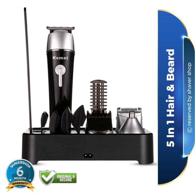 KM-1015 Kemei 5 In 1 Hair Clipper &amp; Beard Trimmer