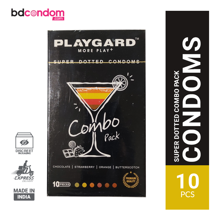 Playgard Combo Pack Super Dotted Condom - 10pcs Pack(India)
