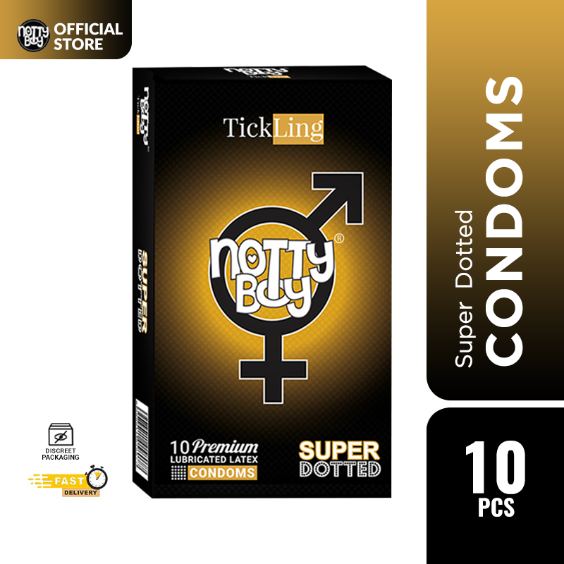 NottyBoy TickLing Super Dotted Condom - 10Pcs Pack(India)