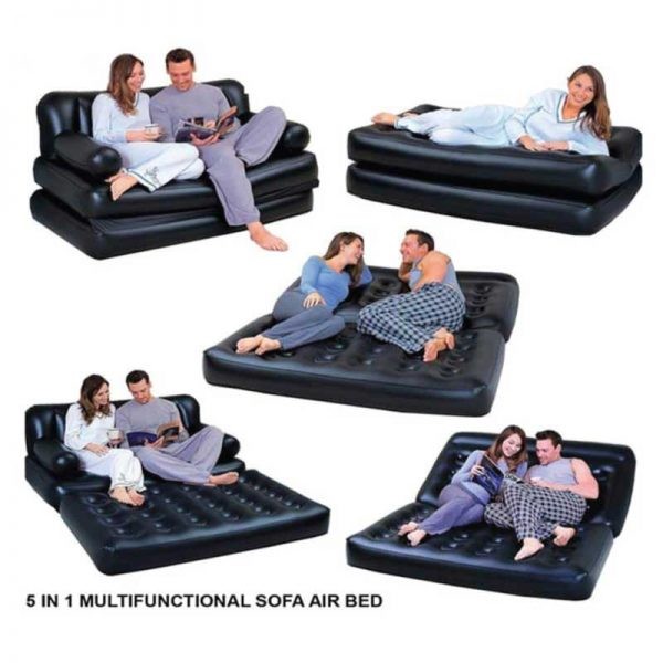 5 in 1 Air Bed Sofa Cum Bed with Pumper