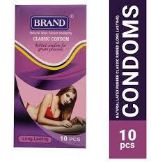 Brand Classic Ribbed Long Lasting Condom - 10Pcs Pack