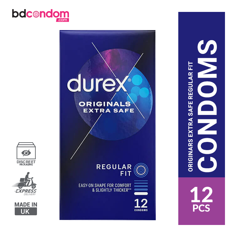 Durex Originall Extra Safe Regular Fit Condom - 12Pcs Pack(UK)