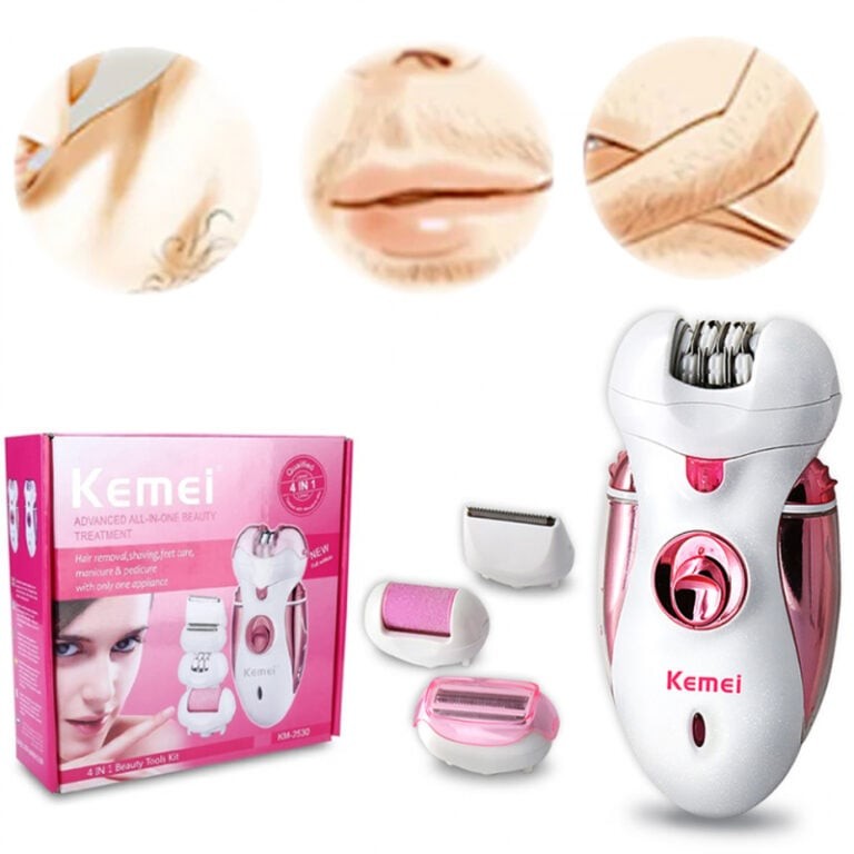 Kemei KM-2530 Rechargeable Epilator &amp; Shaver 4 in 1 Beauty For Women