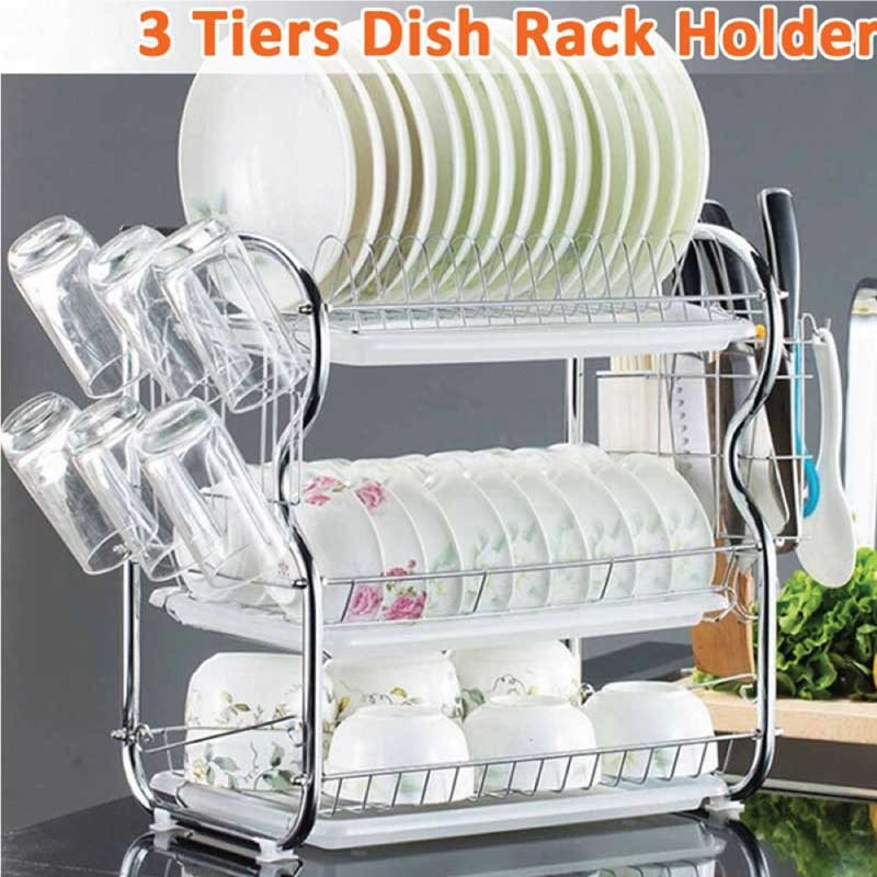 3 Layer Dish Drainer