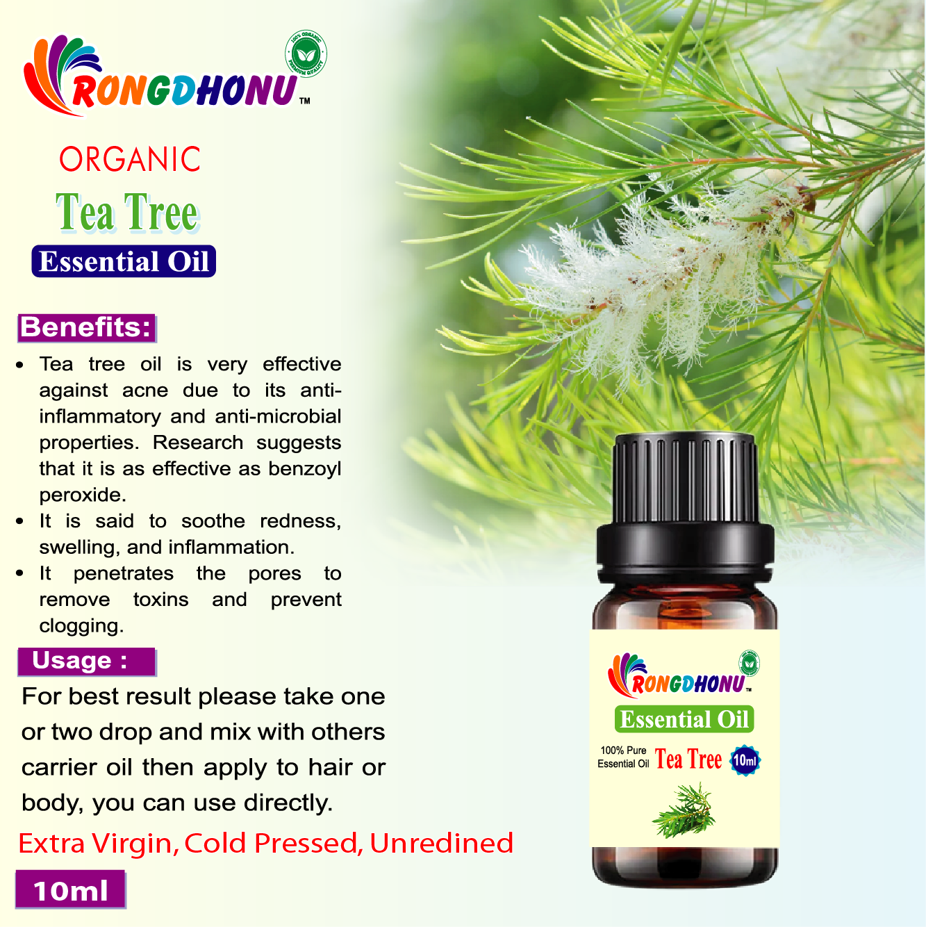 Tea Tree Essential Oil -10ml