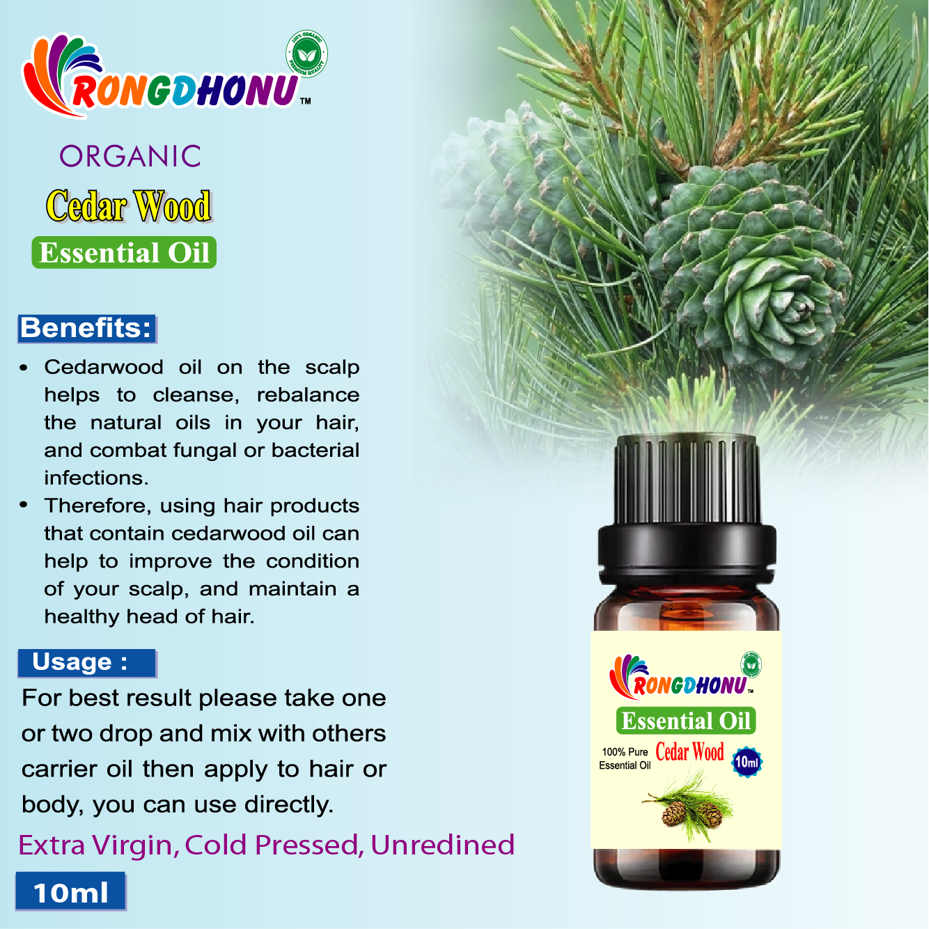 Cedarwood Essential oil -10ml