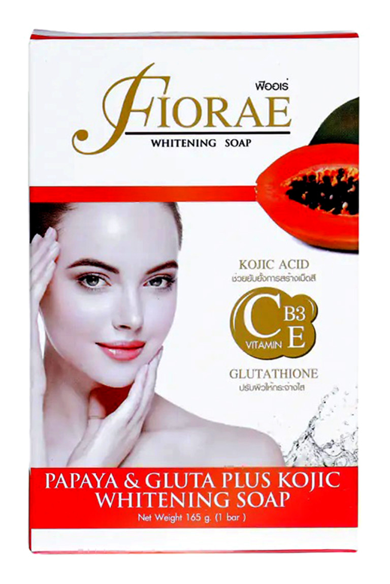 Fiorae Papaya & Gluta Plus Kojic Whitening Soap