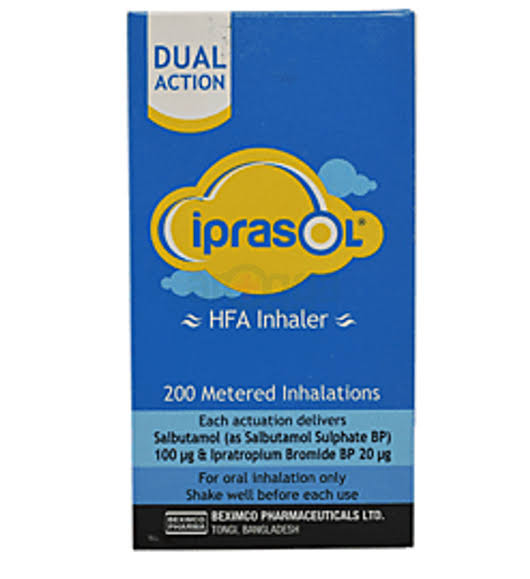 Iprasol Inhelar 20mcg+100mcg puff