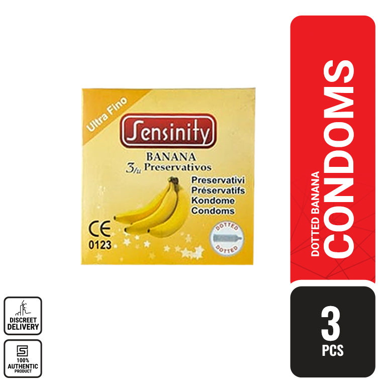 Sensinity Banana Flavored Condom