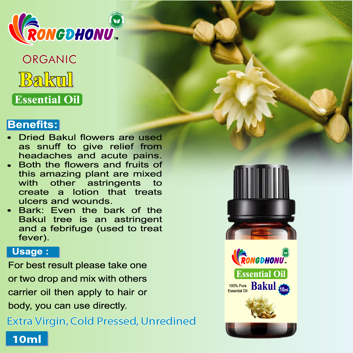 Bokul Flower Essential Oil -10ml