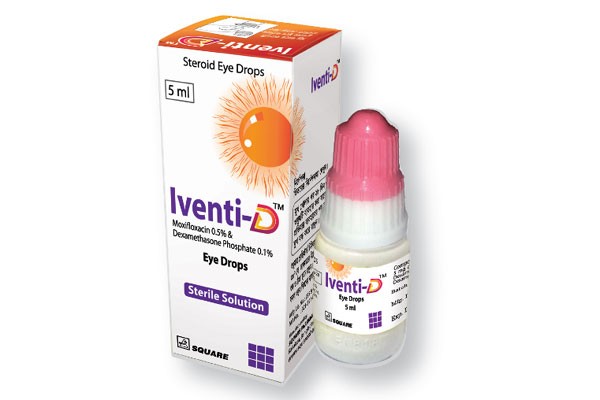 Eye Drops Iventi D 0.5% + 0.1% (5 ml)