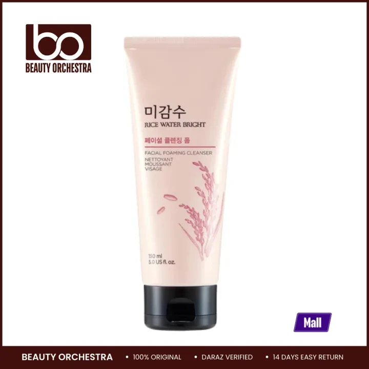 The face shop rice water bright cleansing foam – 150ml