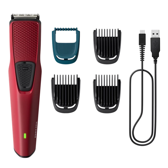 PHILIPS BT1235/18 Trimmer For Men (Maroon)