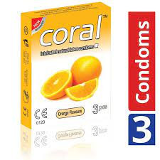 Coral Condom Orange Flavours