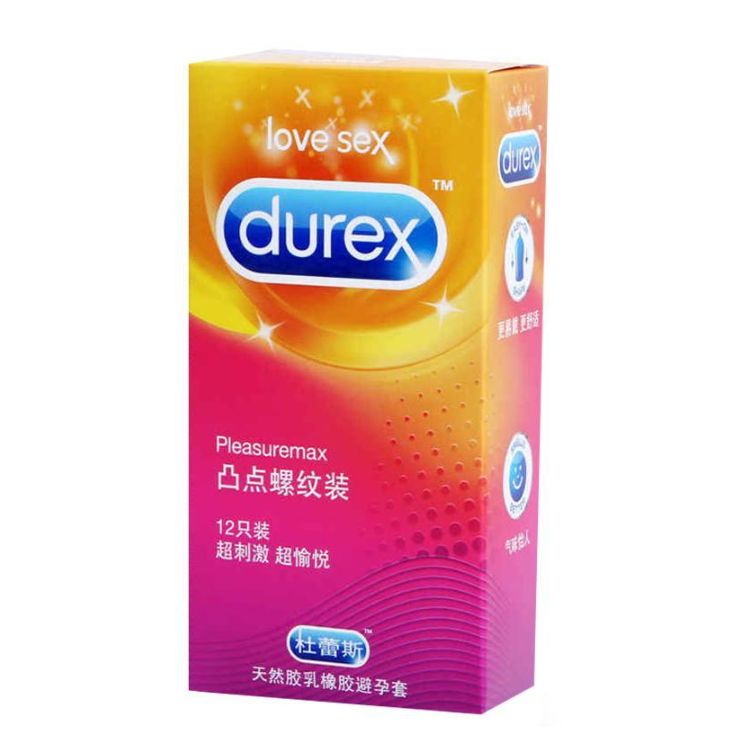 Durex Pleasuremax Ribbed Dotted Condom - 12Pcs Pack
