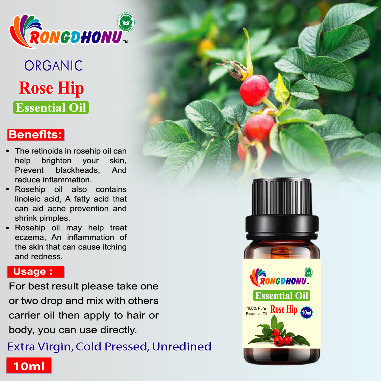 Rose Hip Essential oil -10ml