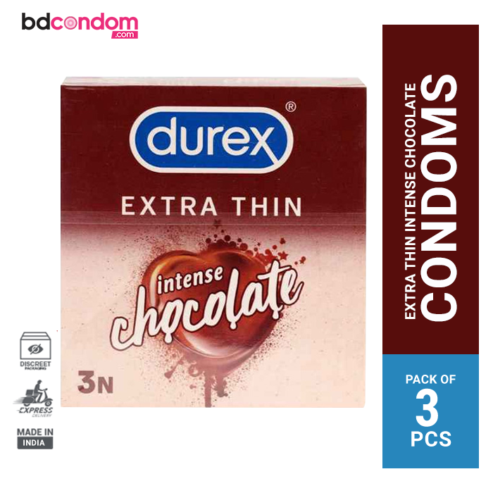 Durex Extra Thin Intense Chocolate Condom 3's Pack