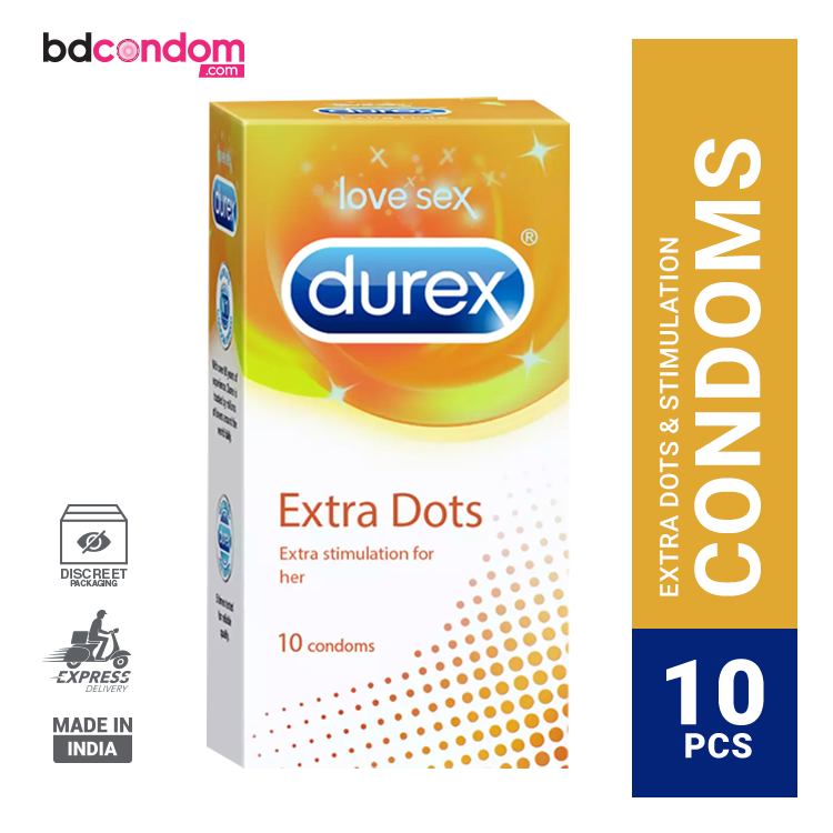 Durex Extra Dots Condom 10's Pack