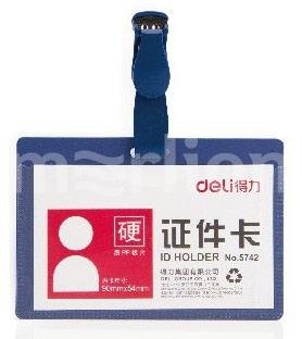 DELI PP ID Holder 54X90mm 10 pcs (E5740)