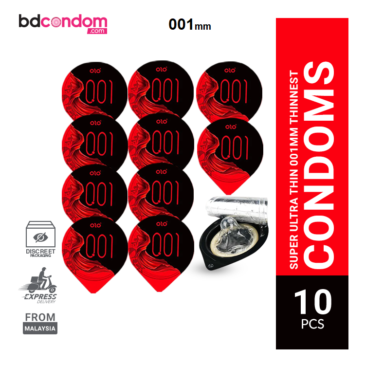 DUREX 001 Zero Zero One Super Ultra Thin Condom - 10Pcs(From Malaysia)
