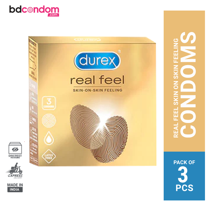 Durex Real Feel Skin on Skin Feeling Condom - 3Pcs Pack(Thailand)Real Feel