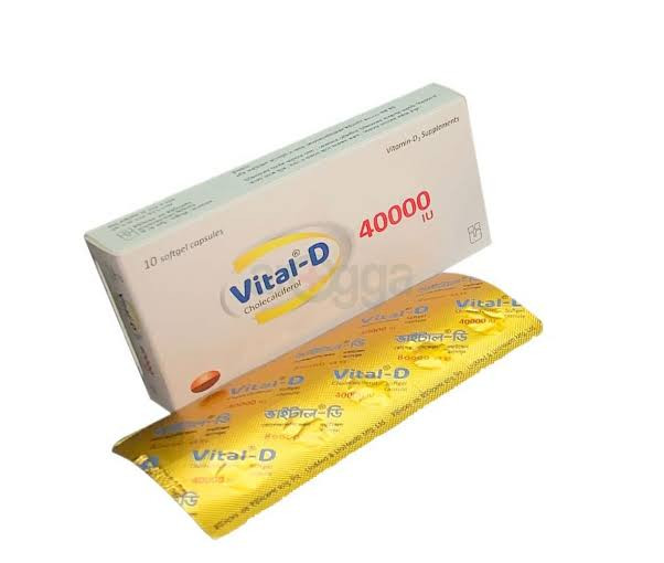 Vital-D 40000 Soft Gelatin Capsule40000I.U.