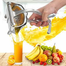 Manual Fruit Press Juicer - Manual Hand Press Juicer - Aluminium Metal - Juice Maker