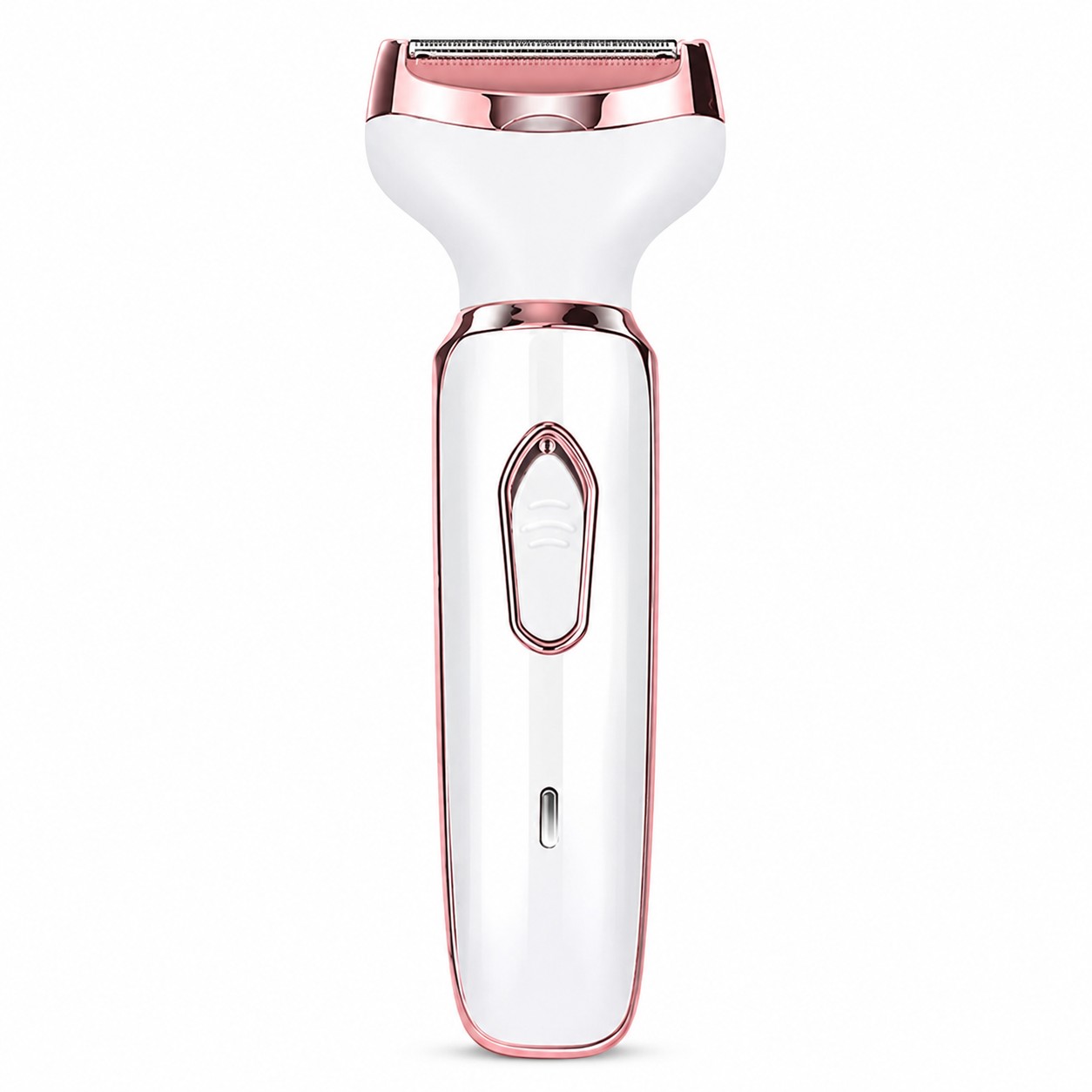 4-in-1 Rechargeable Lady Shaver & Hair Removal Beauty Kit – Painless Electric Razor, Eyebrow, Nose & Body Hair Trimmer with USB Charging & Portable Rose Gold Design
