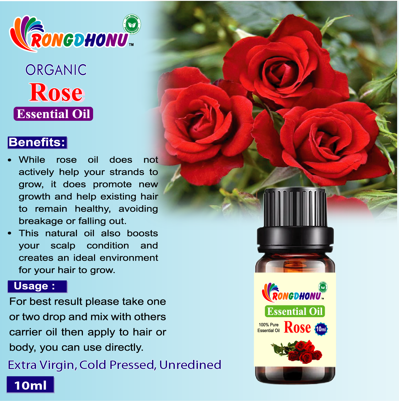 Rose Essential oil  -10ml